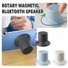 Магнитный Водонепроницаемый Bluetooth-динамик с подсветкой, маленький Беспроводной динамик, регулятор громкости и 360° звук. Портативный для дома, улицы и ванной
