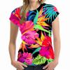Hawaiian T-Shirts Palm Trees 3D Print Women Streetwear Casual Short Sleeve T Shirt Oversized Harajuku Woman Tops Tees Clothing