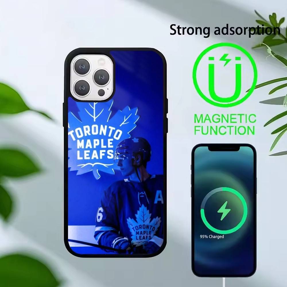 Hockey Mitch Marner Phone Case For iPhone17,16,15,14,13 Plus,Pro Max Magnetic For Magsafe Wireless Charging