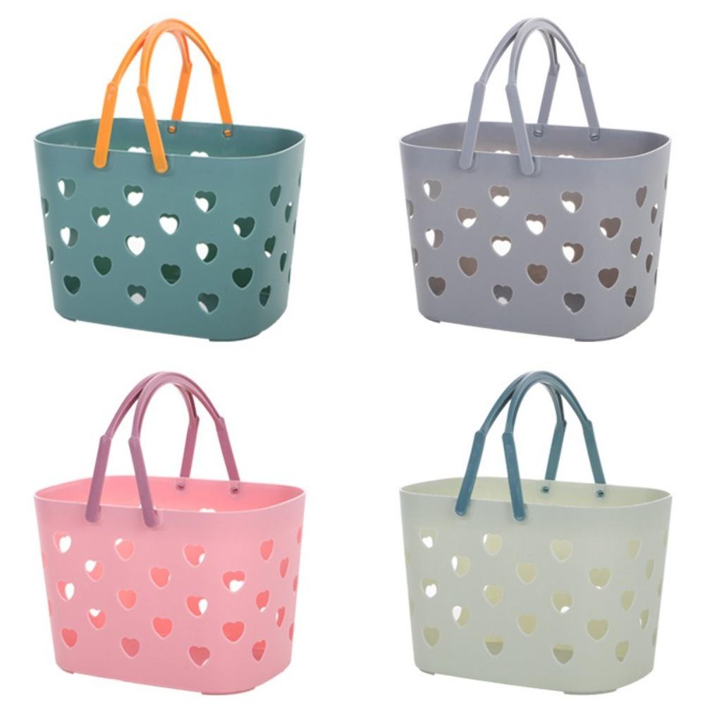 with Handles Shower Basket Large Capacity Drainage Toiletry Basket New College Dorm Organizer