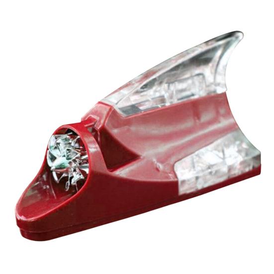 Автомобильный Стайлинг, ветровая энергия, плавник акулы, в форме светодиодного предупреждающего мигающего света, лампа