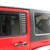 Накладка на заднее окно автомобиля, декоративная рамка для Jeep Wrangler JK 2007-2017, 4-дверная версия, металлические автомобильные аксессуары