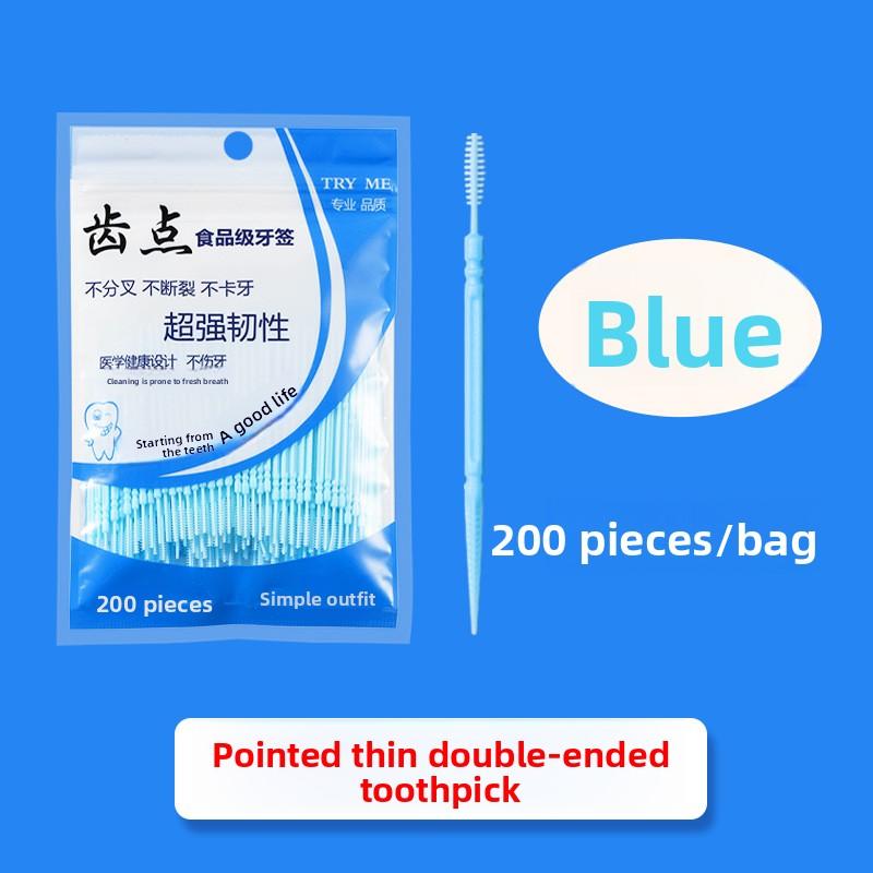 Double-ended Disposable Bagged Toothpicks for Cleaning Between Teeth