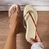 Fashion Fashion Women Slippers 2024 Summer Sandals for Women Flip Flops Comfortable Beach Home Flat Simple Slides Women Outdoor Slippers