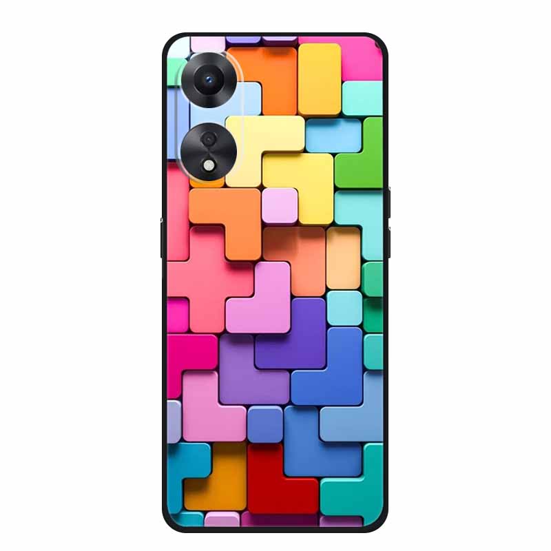 Чехол для OPPO A78 5G Модный силиконовый мягкий ТПУ задняя крышка для Oppo A58 A58X 5G OPPOA78 5G Чехлы для телефонов Ударопрочный CPH2483 Fundas