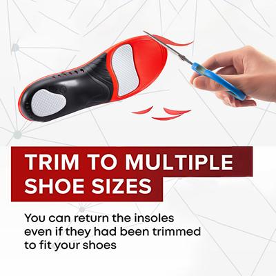 Сверхпрочные стельки с высокой поддержкой свода стопы для мужчин и женщин, амортизирующие вставки для обуви при плоскостопии, стельки для стояния весь день