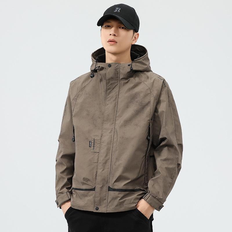 Американская ретро-куртка, мужская модная брендовая куртка с капюшоном, мужская свободная повседневная куртка большого размера