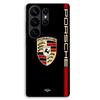 Чехол Для Samsung Galaxy S26 Ultra Логотип PORSCHE красный и золотой черный фон Maniacase