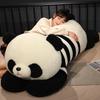 Large Sweater Panda Plush Toy Doll Cute Lying Down Cat Cat Big Throw Pillow Girl Bed Sleeping Pillow Doll