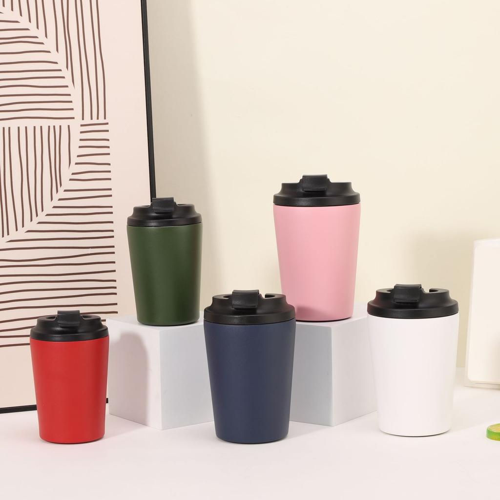 Термос из нержавеющей стали 304, портативный, компактный, 12 унций, кофейная кружка, для улицы, для автомобиля, для питья прямо из горла, кружка для молока