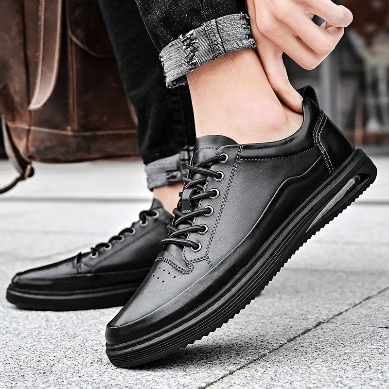 Популярные кожаные кроссовки Мужская весенняя повседневная спортивная обувь