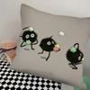 Small Coal Ball Pillow Case Square Pillow Bedroom Sofa Leisure Comfort Cushion Car Living Room Home Decoration