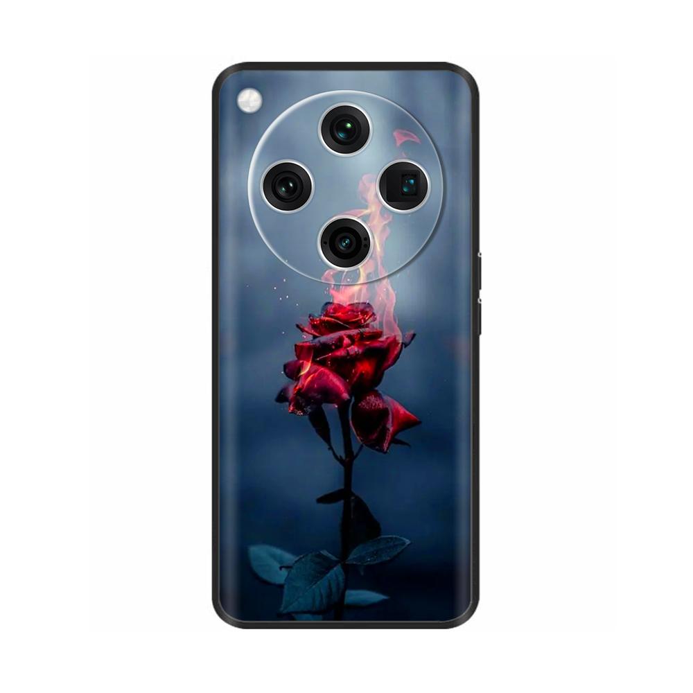 Phone Case For Oppo Find X8 Pro Soft Black Painted Back Cover Cases For oppo Find X8 findx8 Pro Cover Shell Shockproof Bumper
