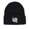 Swan Couple Warm Knitted Hat Beanie, Heart Skull Cap Lightweight Candy Color Headwear Gorro Knit Cap Beanie