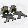 UHHA5 ABS Plastic Transparent Black Car Front Badge Rear Trunk Emblem Stickers for Peugeot 2008 3008 Auto Head Modified Decoration
