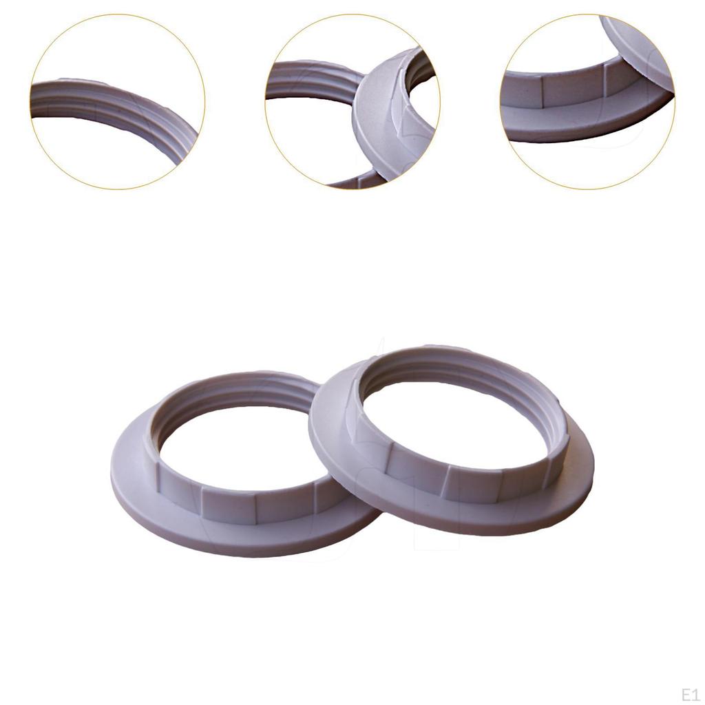 2 Pieces Adapter Rings for Lamp Shade Holders Light Sockets E27 Or E26 Models