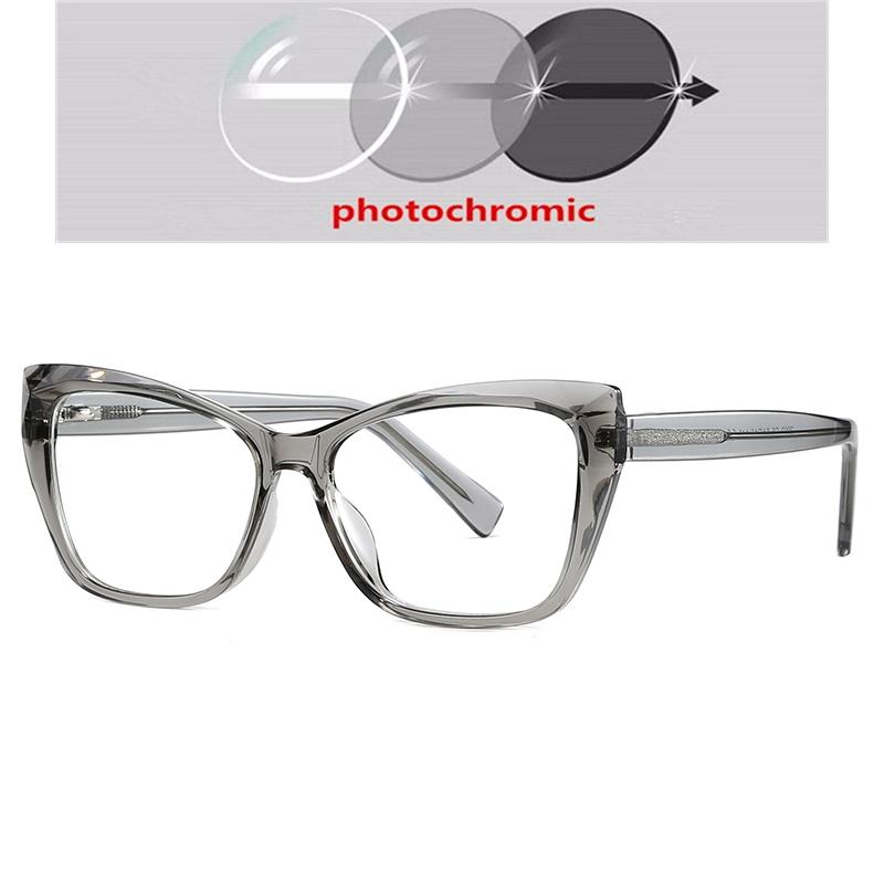 0 -0.5 -0.75 To -6.0 Blue Light Blocking Nearsighted Glasses For Women Spring Leg Cat Eye Minus Degree Prescription Spectacles