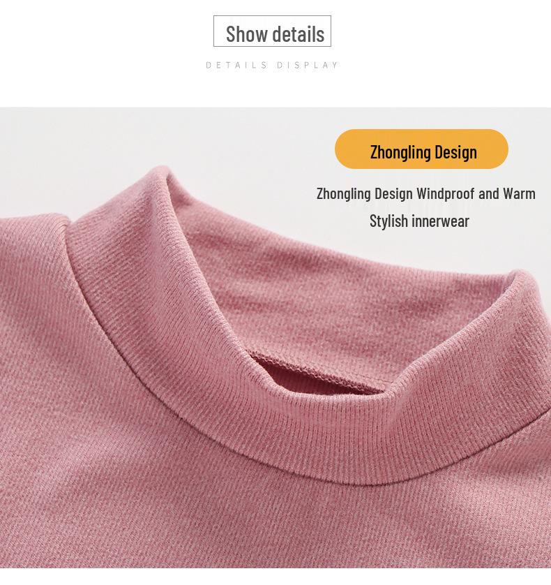 Детский комплект нижнего белья с начесом - Теплая однотонная осенне-зимняя пижама для мальчиков и девочек