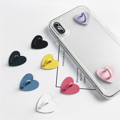 2/5 шт. Милый DIY клейкий держатель-шарм для телефона, металлическое сердце, чехол для мобильного телефона, подставка-кольцо для пальца, цепочка для телефона, декоративные крючки
