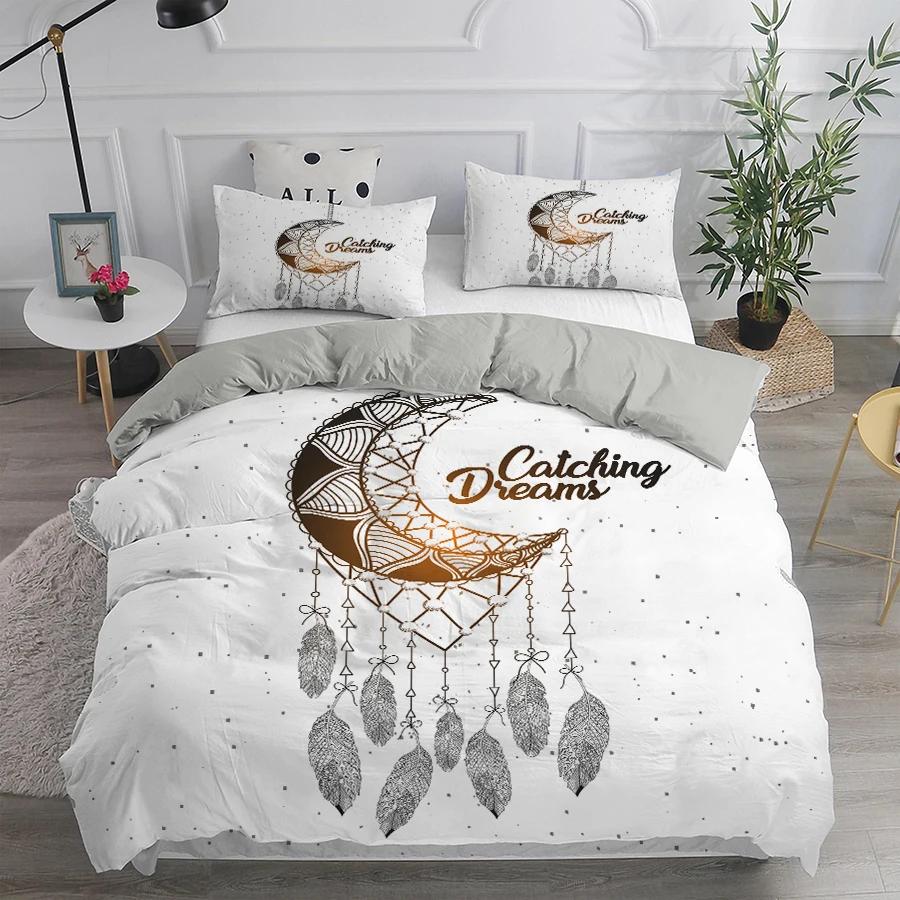 Dream Catcher Bedding Set Elegant Bohemian Duvet Cover Queen 240x220 Ethnic Quilt Cover Single Double King Comforter Bed Cover