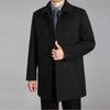 Мужское шерстяное пальто осень-зима шерстяное пальто шерстяная куртка мужское полупальто плюс размер 7XL