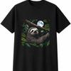 Botanical Sloth Mens Womens T-Shirt Wildlife Animal Unisex Novelty Gift Tee