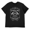CTHULHU Ч/Б Футболка Блузка летняя одежда роскошный дизайнер мужские винтажные футболки