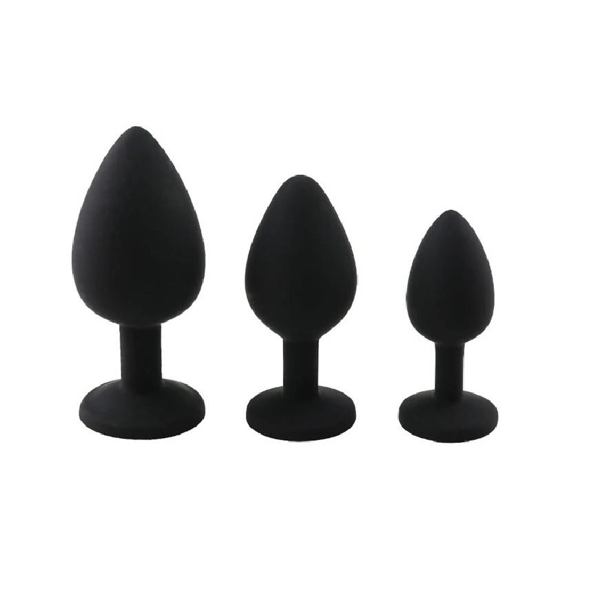 3 Sizes Anal Plug Sex Toys Female Vibrator Adult Silicone Sex Prostate Back Yard Toy Anal Butt Plug Women Man Couple Gay Unisex