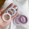 Hair Tie Stretch Sweet Elastic Hair Tie Hair Rope Multicolor Telephone Wire  Hair Accessories