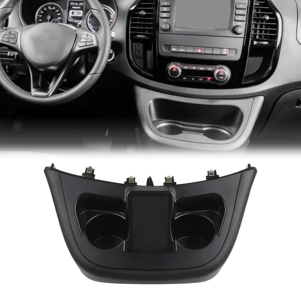 Car Central Control Water Cup Holder Panel Storage Box A44768008319051 For Mercedes Vito For Metris W447 2016-2023 Interior Part