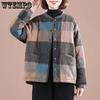 Autumn and Winter New Loose Cotton Jacket Plus Size Retro Casual Cotton Jacket  Thick Cotton Coat for Women