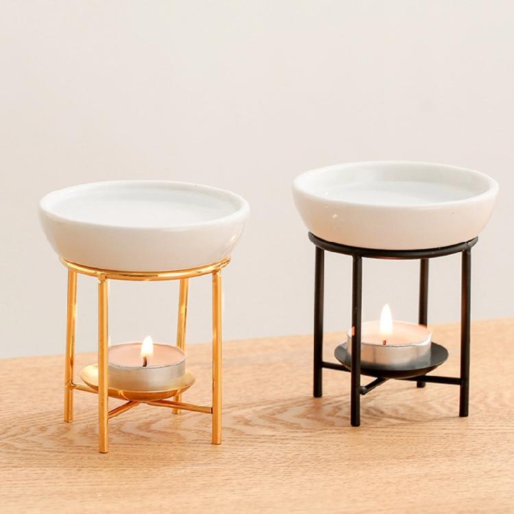 Ceramics Aromas Diffuser Bowl with Stable For Legged Tealight Holder Rack Essential Oil Burners Furnaces Home Decoration