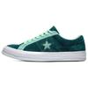 One Star Green White Wrap Support Low-Top Plank Shoes Unisex Green