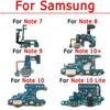 Зарядный порт для Samsung Galaxy Note 7 8 9 10 Plus Lite N950 N960 N970 Плата зарядки USB-разъем Шлейф Запчасти