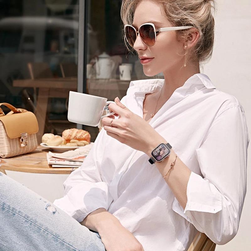 Бриллиантовый чехол для Huawei watch Fit 4/4 pro Аксессуары Полноценная полая ПК защитная рамка-бампер для Huawei watch fit 4 Чехол