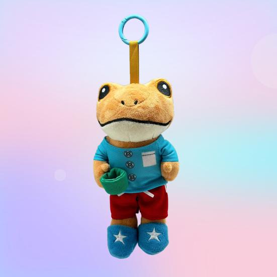 Plush Keychain Toy Soft Stuffed Animal with Clip Cute Collectible Doll for Bags Phone Eye-catching Key Accessory