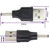 (2 шт.) USB-адаптер питания на DC 3.0 × 1.1 мм, 5 Вольт, USB 2.0 A Папа на DC 3.0×1.1 мм Папа, Разъем питания DC Barrel для 5-вольтовых маленьких DC-устройств или USB