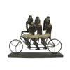 Decorative Figure DKD Home Decor Monkey Tricycle Black Golden Metal Resin Colonial (40x9x31cm)
