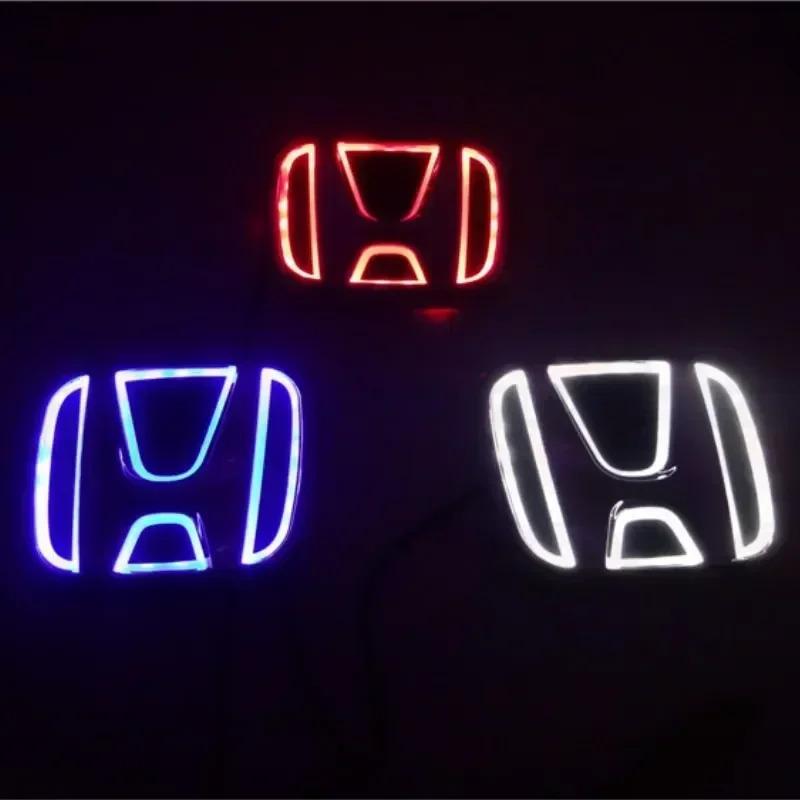 CFXCS1 5D Car Rear LED Emblem Light Badge Sticker for Honda Logo Fit Civic Accord Odyssey Pilot CRV XRV City Auto Decals Accessories AA