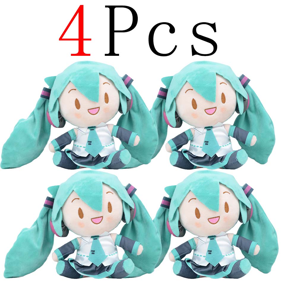 Cartoon 20cm Hatsune Miku Plush Doll Toy Anime sakura Miku snow Miku Character KawaiiSitting posture Fufu Kids Christmas Gift