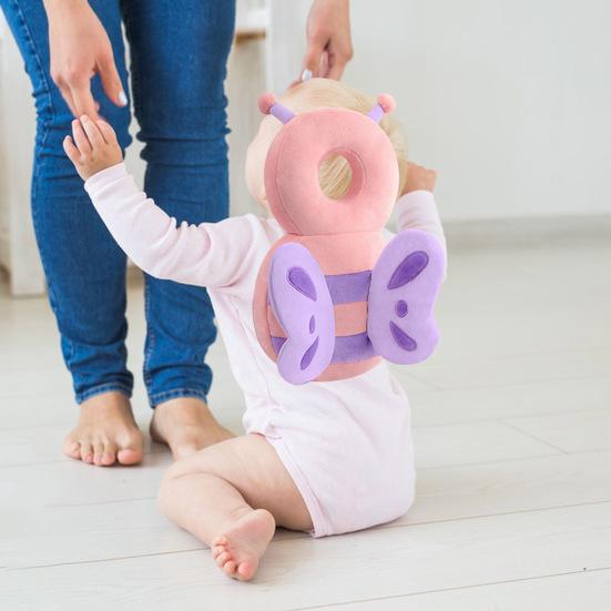 Baby Anti-fall Headrest Pillow Baby Walking Leaning Head Back Protector Cartoon Animal Shape Baby Protect Pillow Prevent Injured Safety Pad