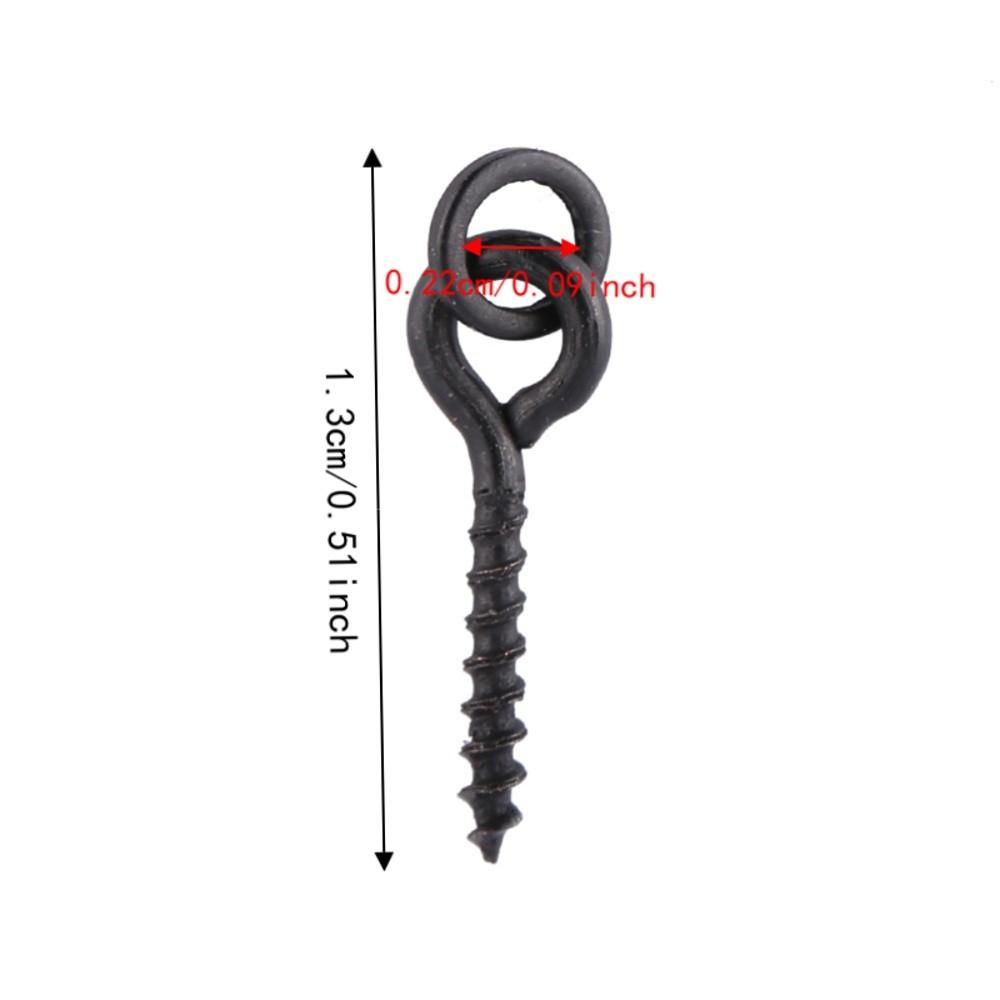 50PCS Alloy Copper Fishing Swivel Screws Mini Carp Fishing Boilie Screw for Bait