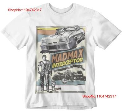 Футболка Mad Max Interceptor Ретро Крутая Боевик s UK винтажная Стильная с потертостями Дышащая с принтом Эластичная