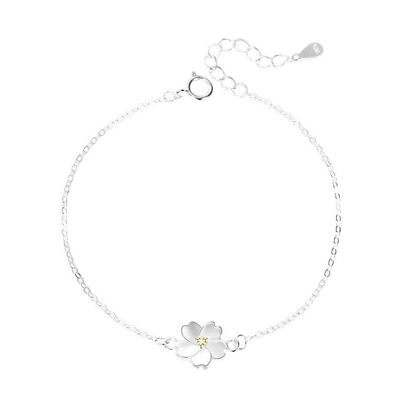 S925 Серебряный браслет из стерлингового серебра с маргариткой, дизайн для девочек, подарок на день рождения, Ins Niche Design, небольшой аромат, стильные украшения для рук