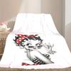 1pc Snug Betty Boop Blanket, Lightweight & Durable Print Blanket, Perfect for Home, Couch, Bed, Picnic, Travel, Office