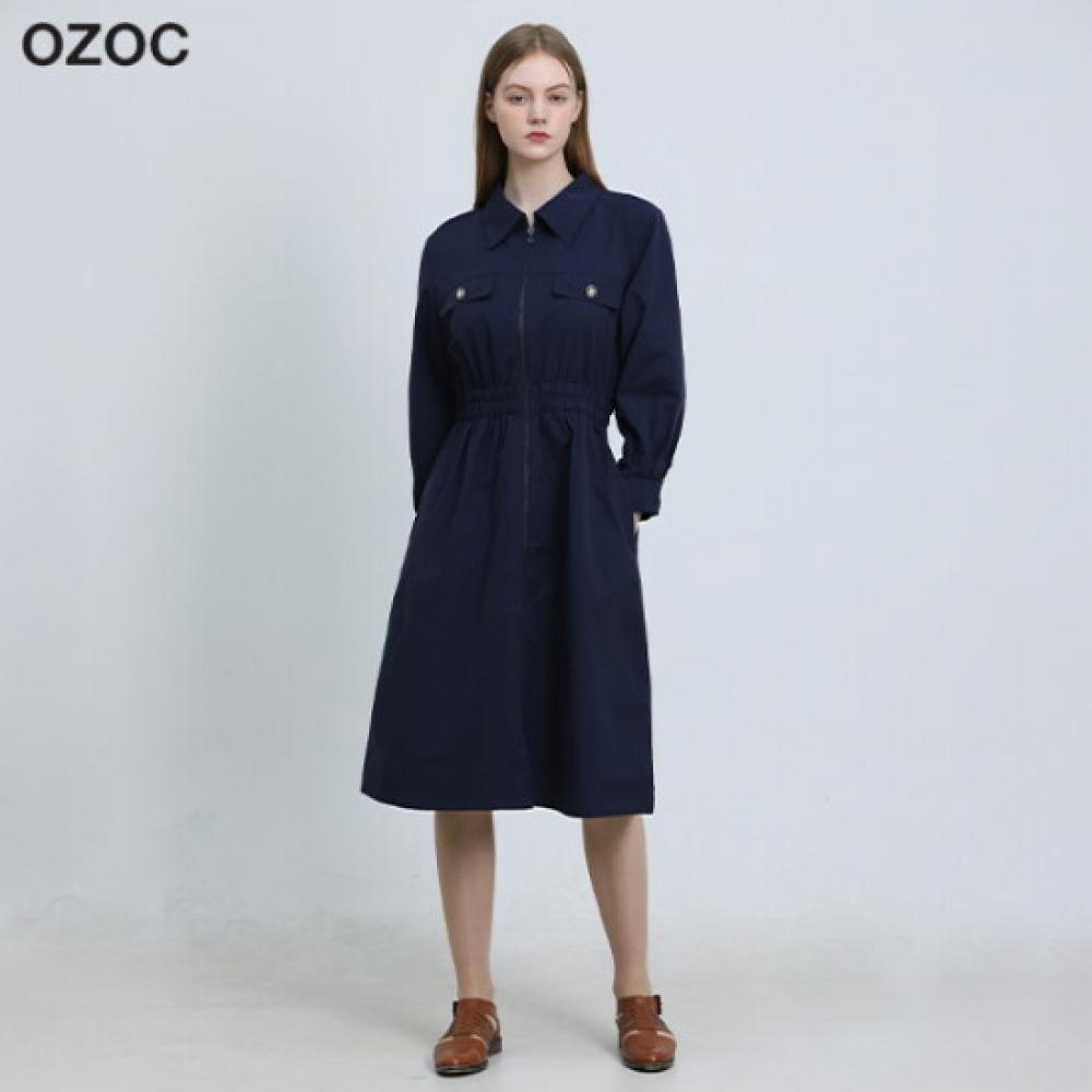 Ozoc One Piece Zip Collar Banding