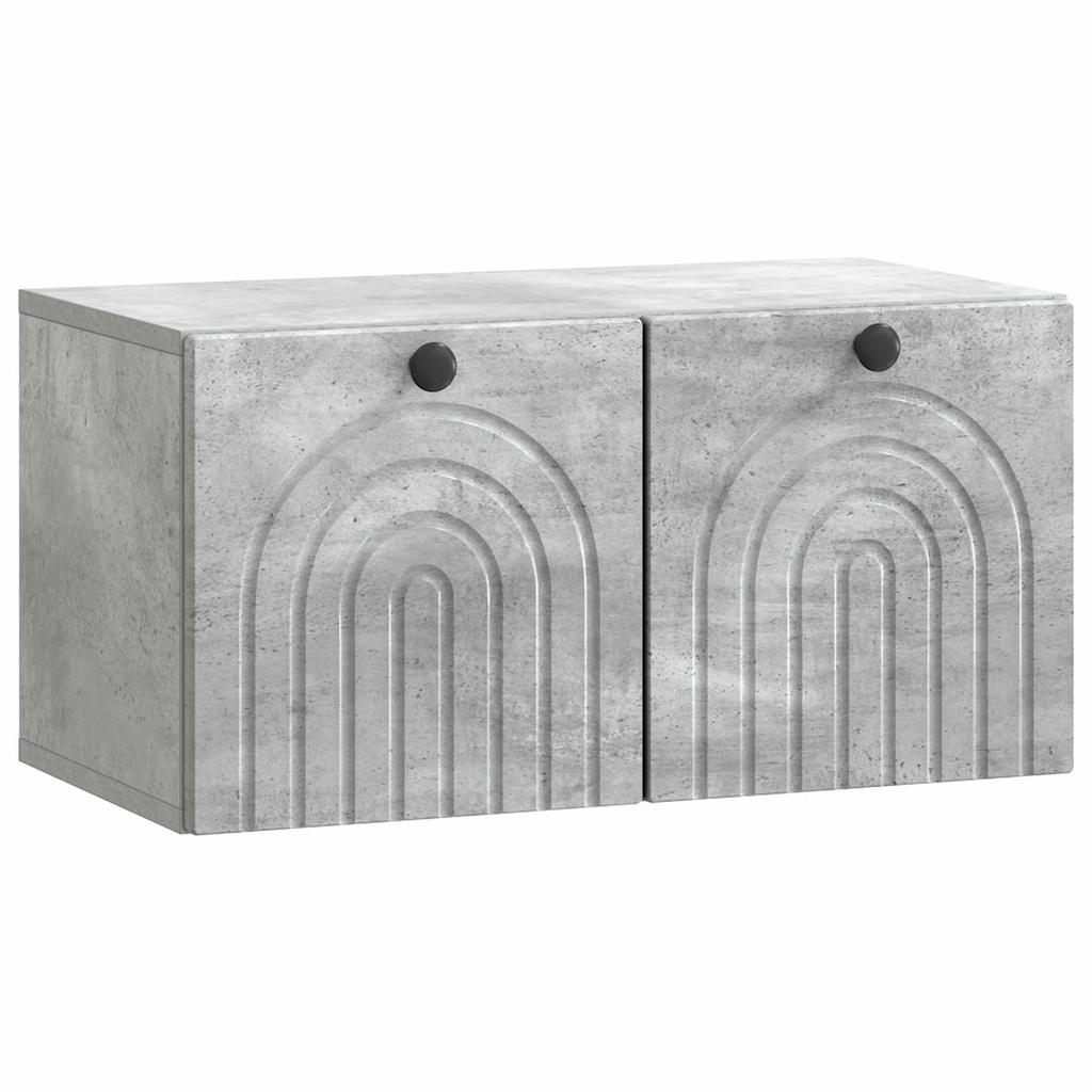 Wall Mounted TV Cabinet Concrete Grey 59.5 x 31 x 30 cm