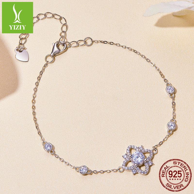 50 Points Luxury Moissanite Bracelet Women'S Noble And Elegant Style S925 Silver Bracelet Jewelry Msb004