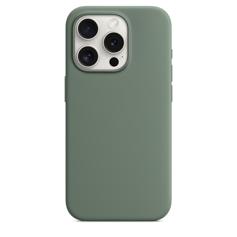 Унисекс магнитный чехол для телефона из жидкого силикона для iPhone 15/15 Pro Max, Ударопрочный