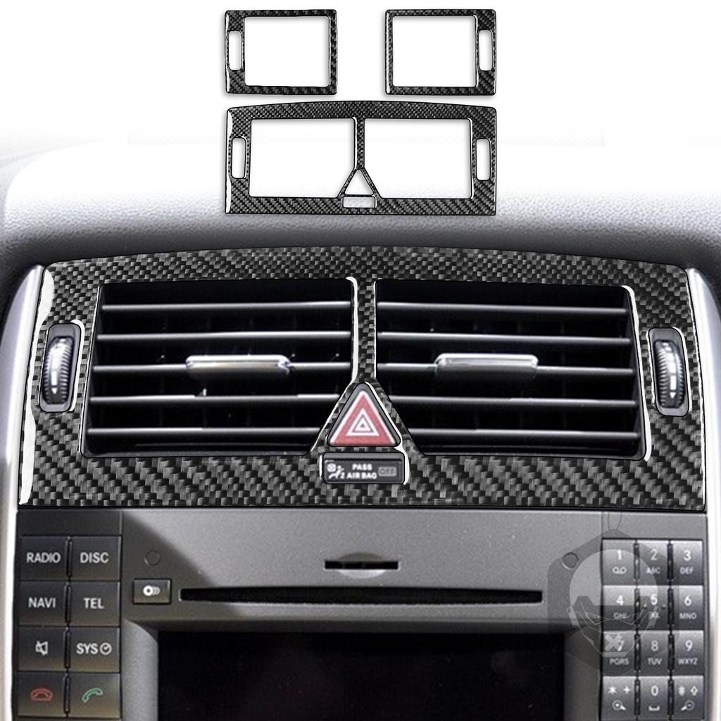 Gear Shift Instrument Reading Lamp Doors Handle Lift Panel Carbon Fiber Sticker Trim For Mercedes Benz B Class W245